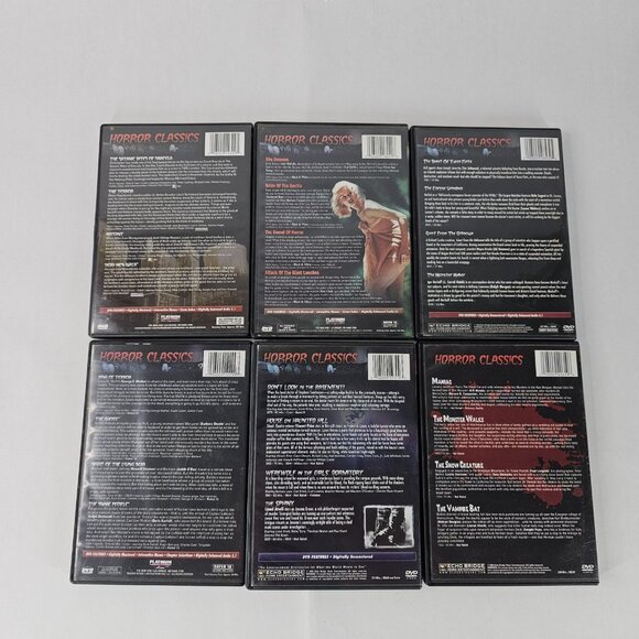 Horror Classics DVD Lot Set 6 Volumes 24 Movies Boxed Mega Pack Classic Monsters - Picture 6 of 12